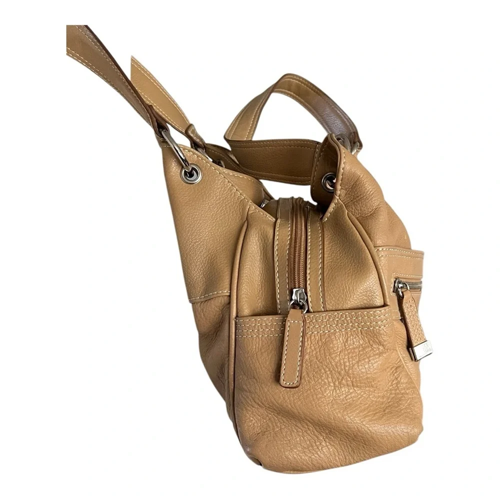St.Johns Genuine Leather Satchel Double Handle Handbag.
